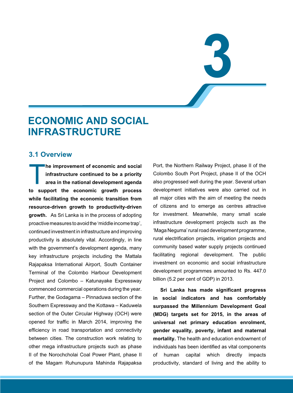 Economic and Social Infrastructure