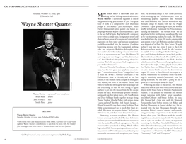 Wayne Shorter Quartet Groups As Art Blakey’S Jazz Messengers, Miles Orchestra