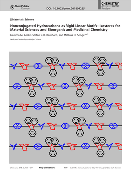Nonconjugated Hydrocarbons As Rigid‐Linear Motifs: Isosteres For