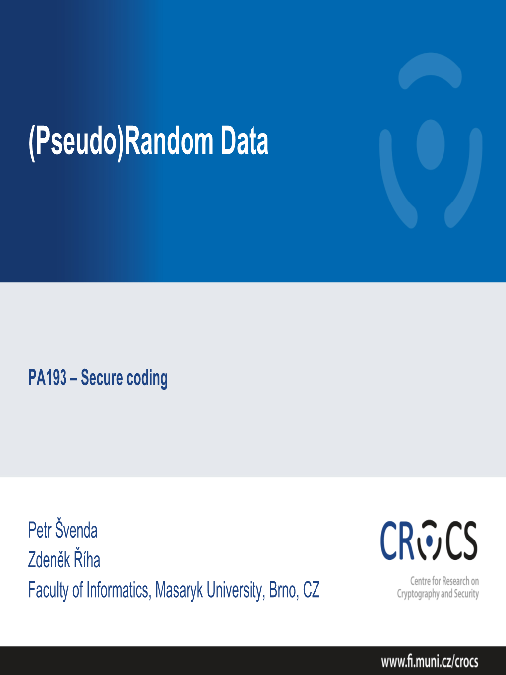 ECC NIST Random Number Generator (Dual EC DRBG) • Problematic • Even More Problematic After Snowden