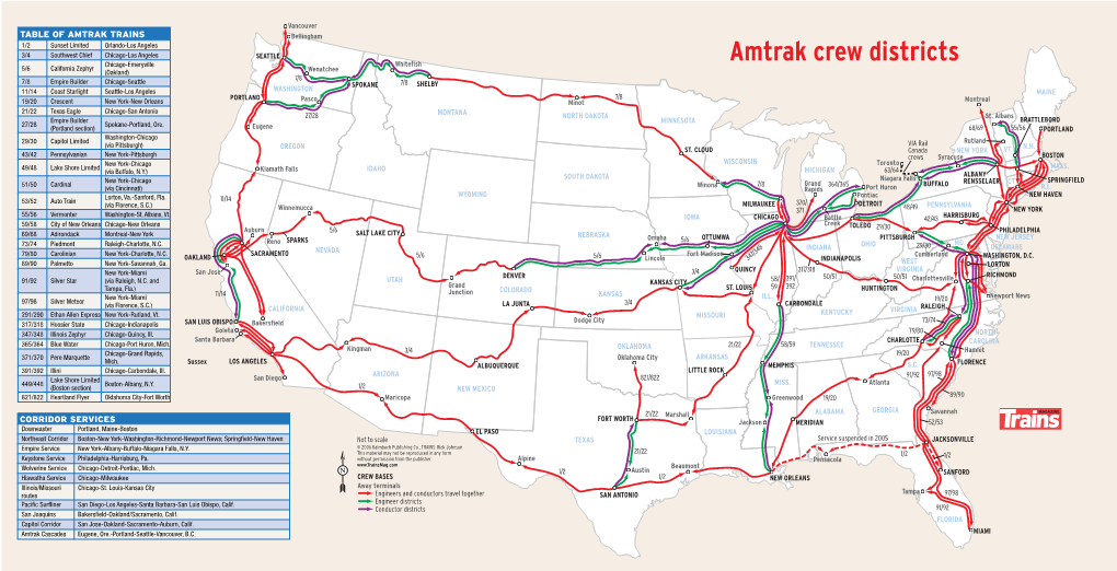 Amtrak Crew Districts