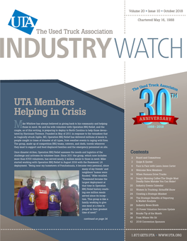 UTA Members Helping in Crisis