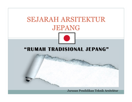 Sejarah Arsitektur Jepang