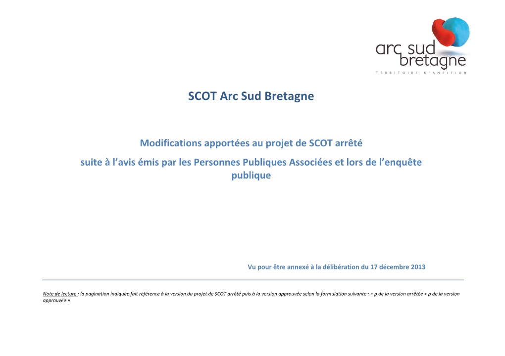 SCOT Arc Sud Bretagne