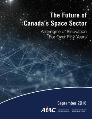 The Future of Canada's Space Sector