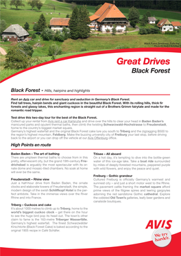 Great Drives Black Forest