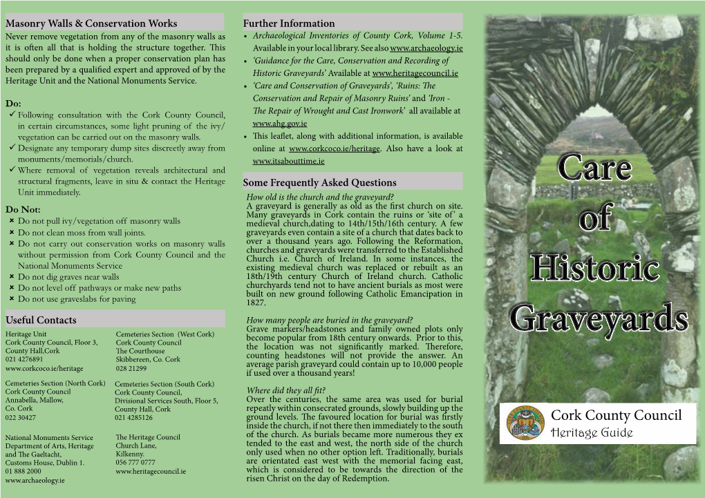 Care of Historic Graveyards