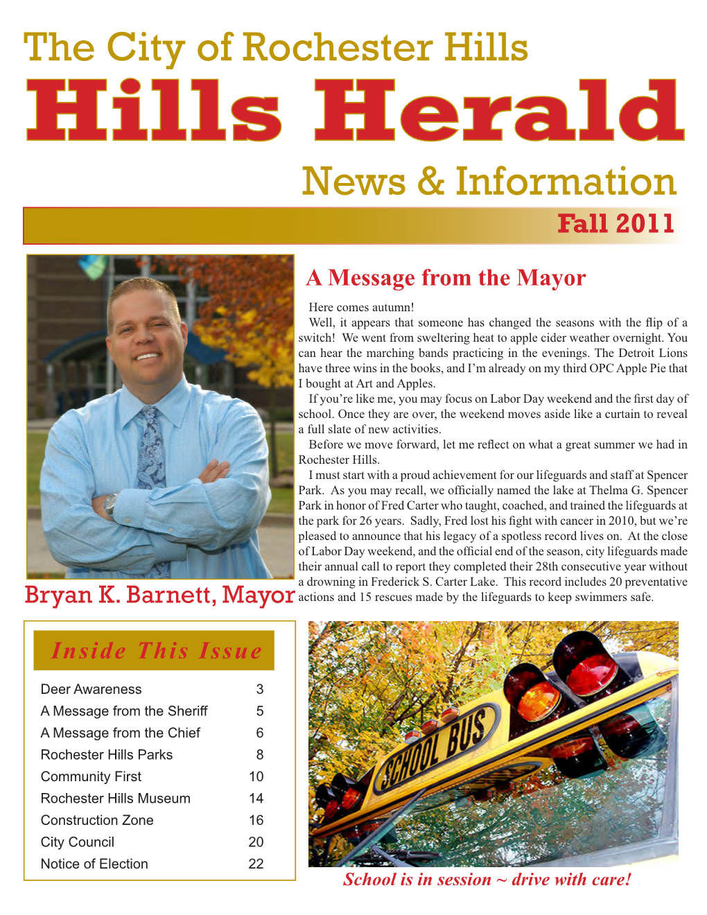 The City of Rochester Hills News & Information