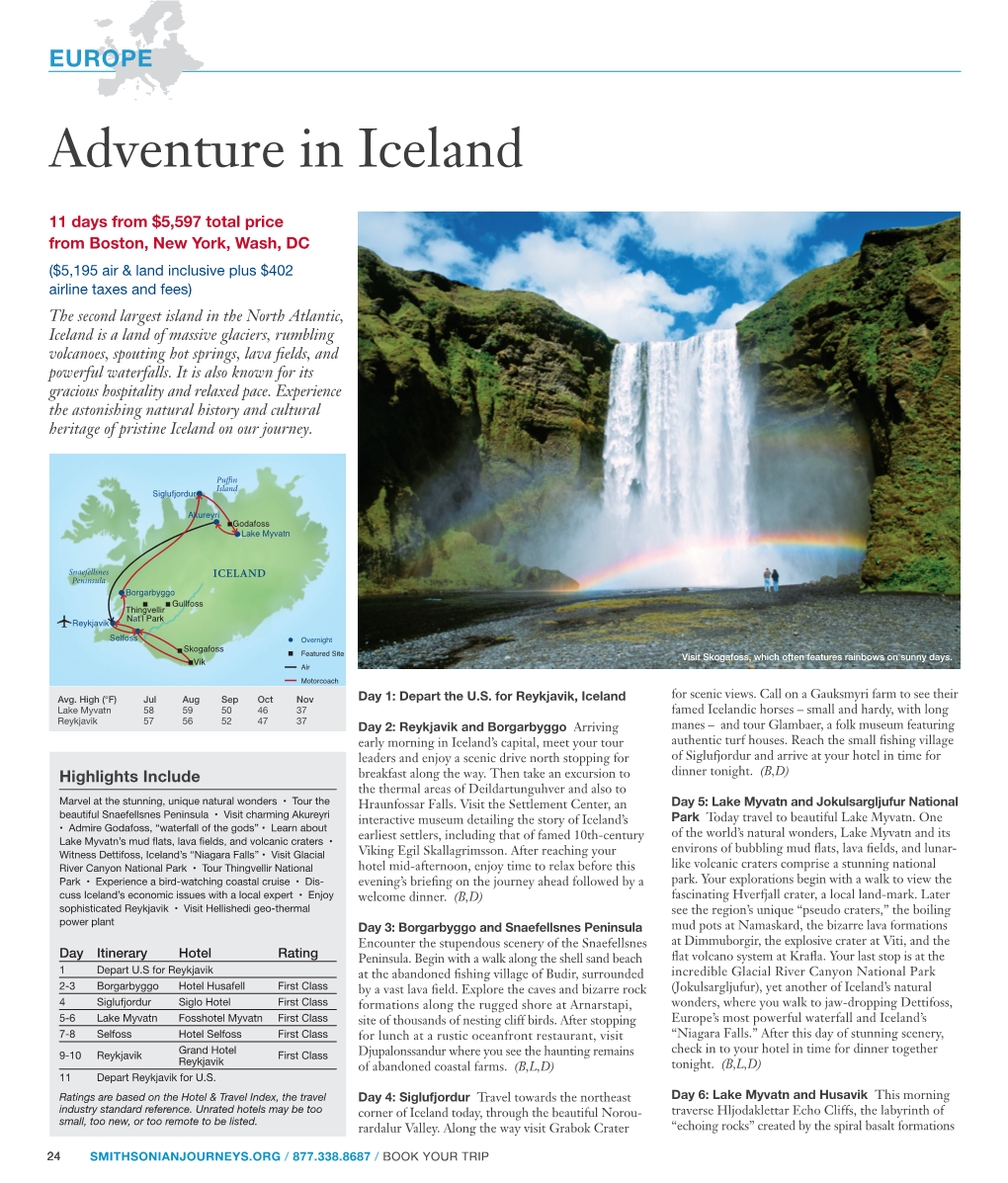 Adventure in Iceland