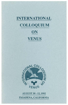 International Colloquium on Venus