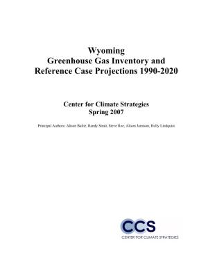 Wyoming Greenhouse Gas Inventory and Reference Case Projections 1990-2020