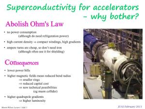 Superconducting Magnets for Accelerators Lecture