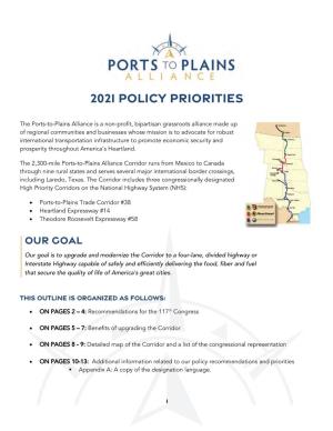 2021 Policy Priorities