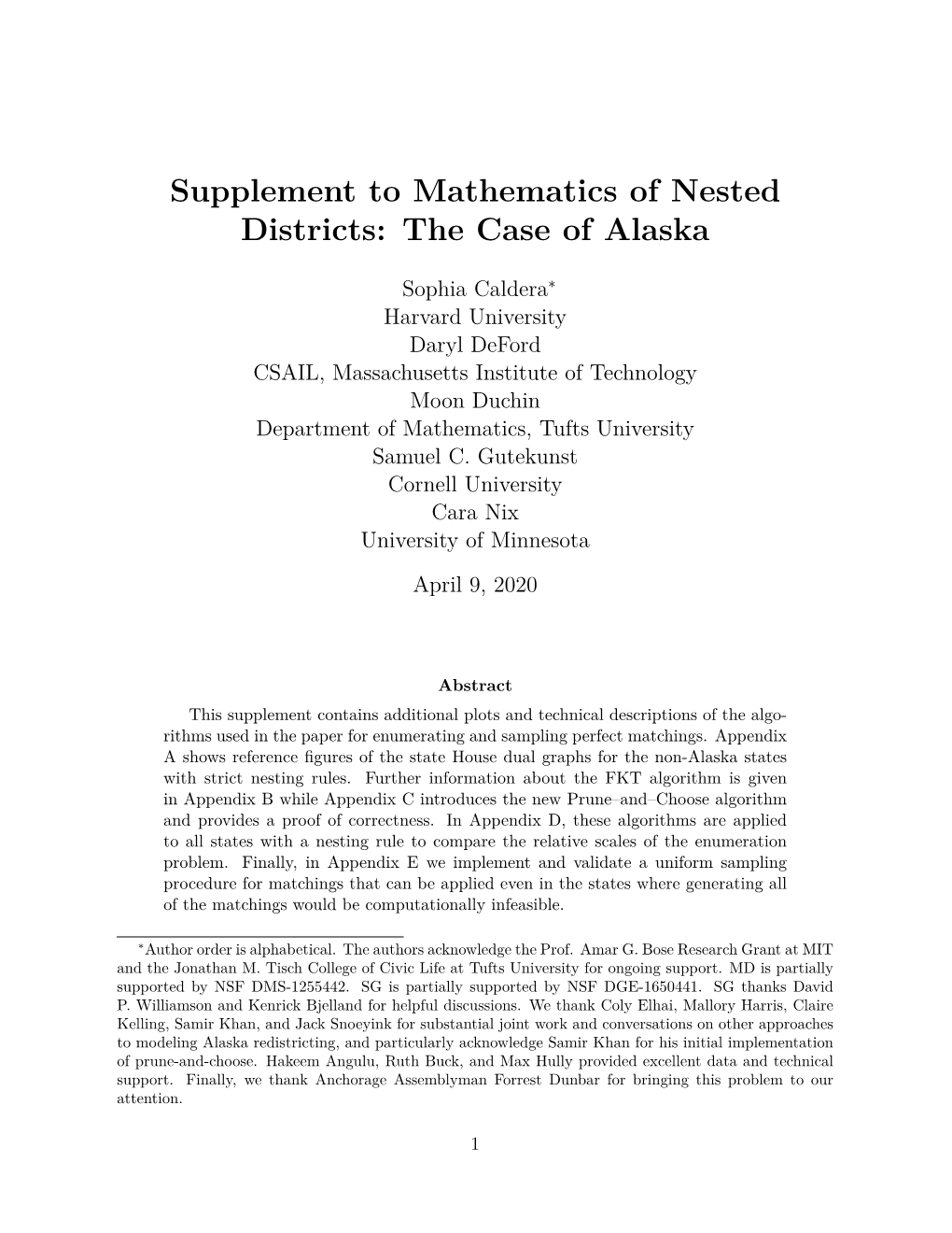 Supplement to Mathematics of Nested Districts: the Case of Alaska