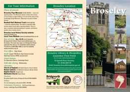 Broseley Location Your Map Of