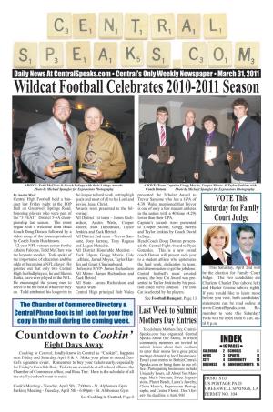Wildcat Football Celebrates 2010-2011 Season