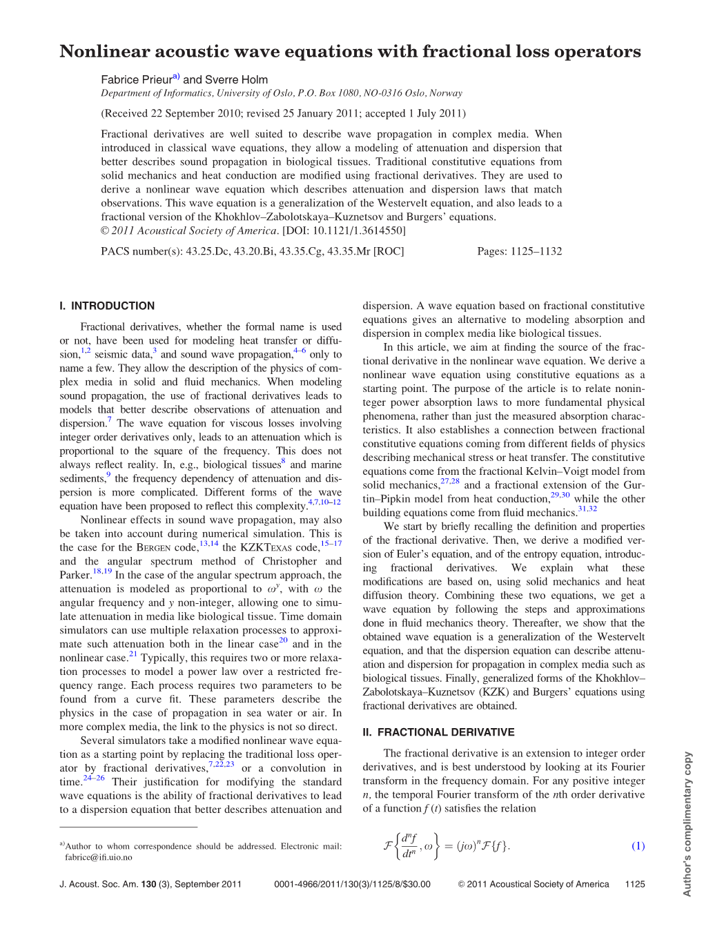 Nonlinear Acoustic Wave Equations with Fractional Loss Operators