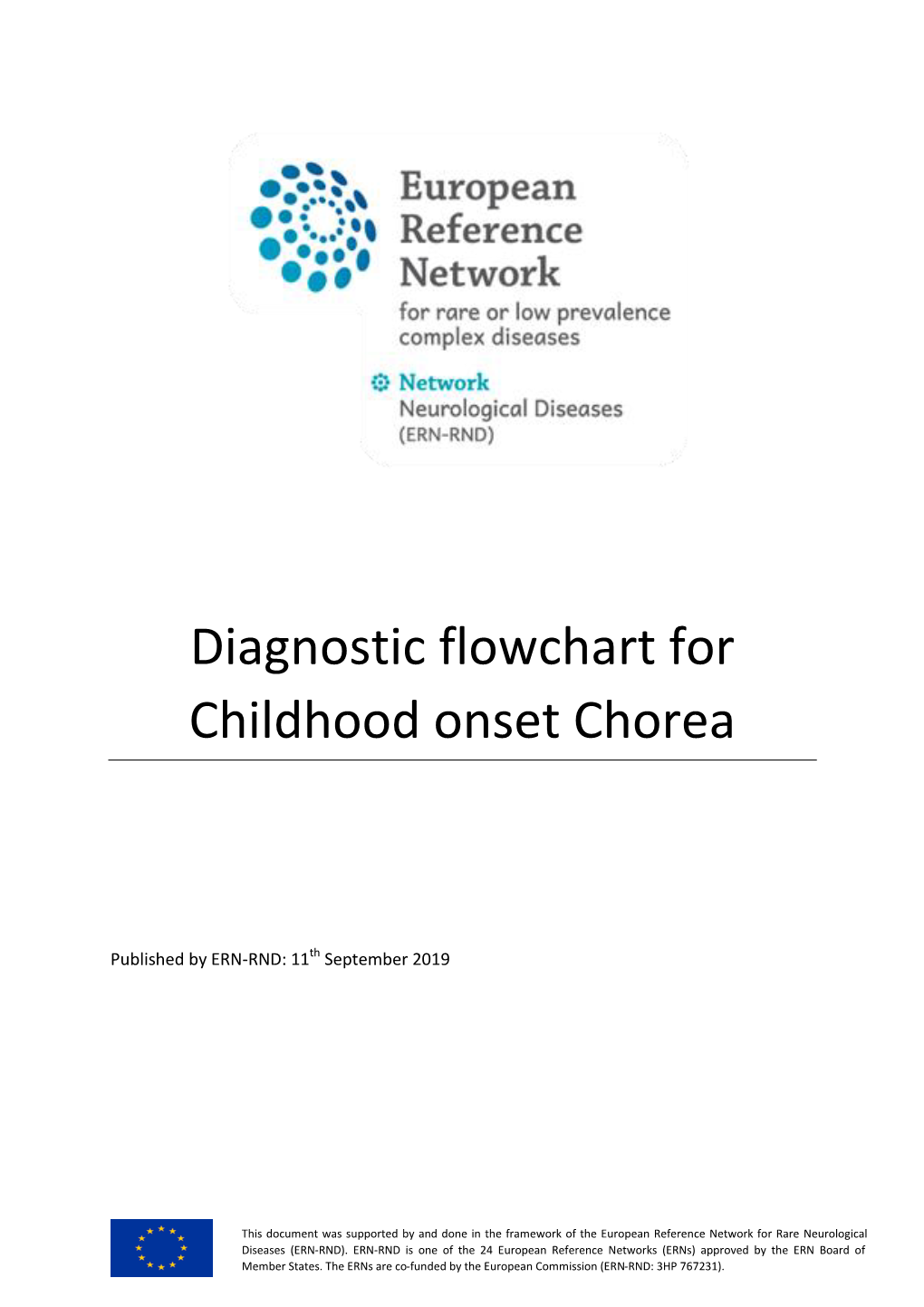 Diagnostic Flowchart for Childhood Onset Chorea