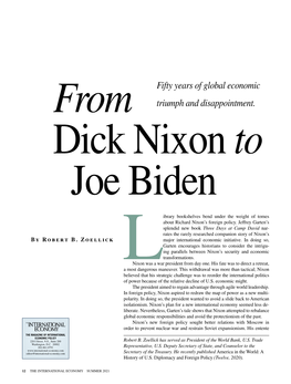 From Dick Nixon to Joe Biden