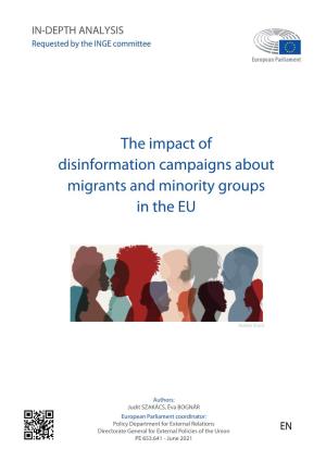 The Impact of Disinformation on Migrants and Minorities in the EU