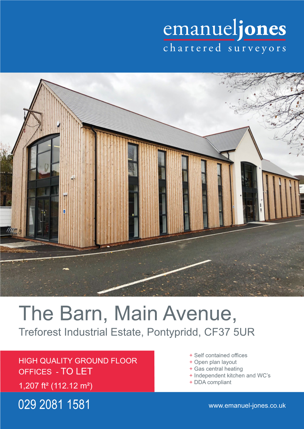 The Barn, Main Avenue, Treforest Industrial Estate, Pontypridd, CF37 5UR
