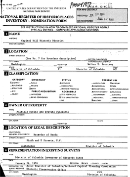 Register of Historic Places Inventory -- Nomination Form
