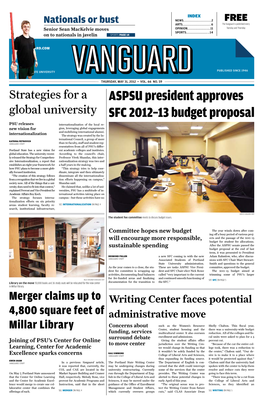 ASPSU President Approves SFC 2012–13 Budget Proposal