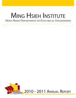 Ming Hsieh Institute Ming Hsieh Department of Electrical Engineering