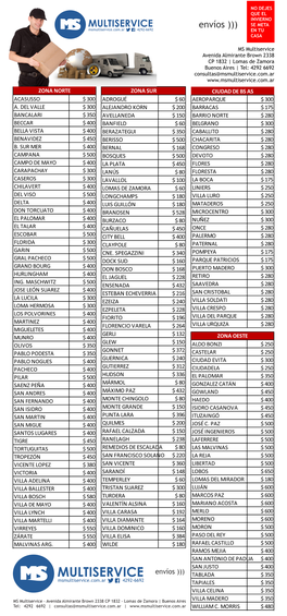 Lista De Precios