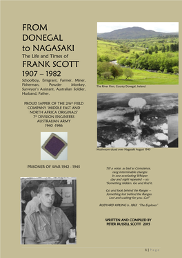 FROM DONEGAL to NAGASAKI FRANK SCOTT