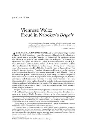 Freud in Nabokov's Despair