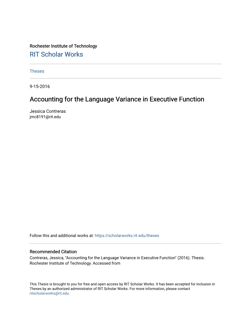 Accounting for the Language Variance in Executive Function