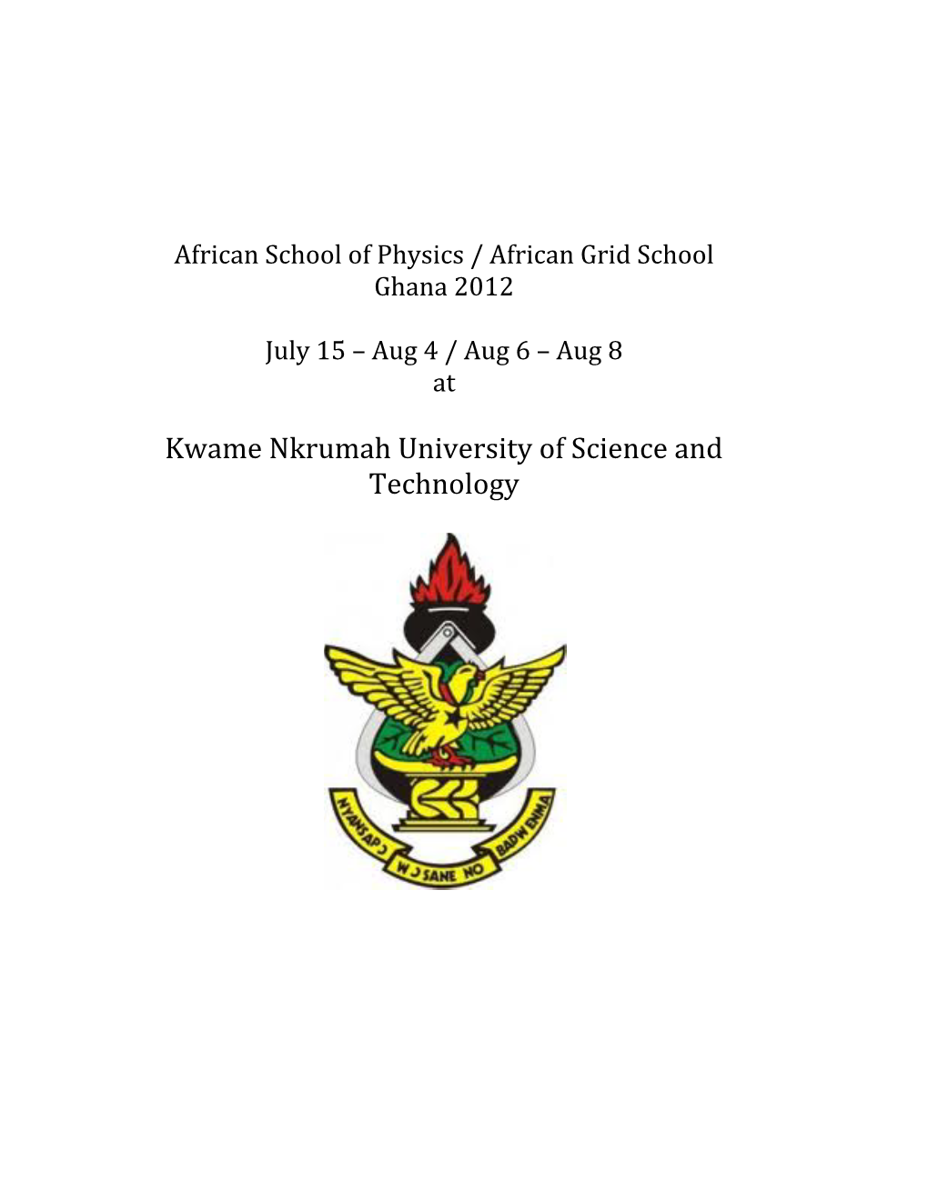 Kwame Nkrumah University of Science and Technology