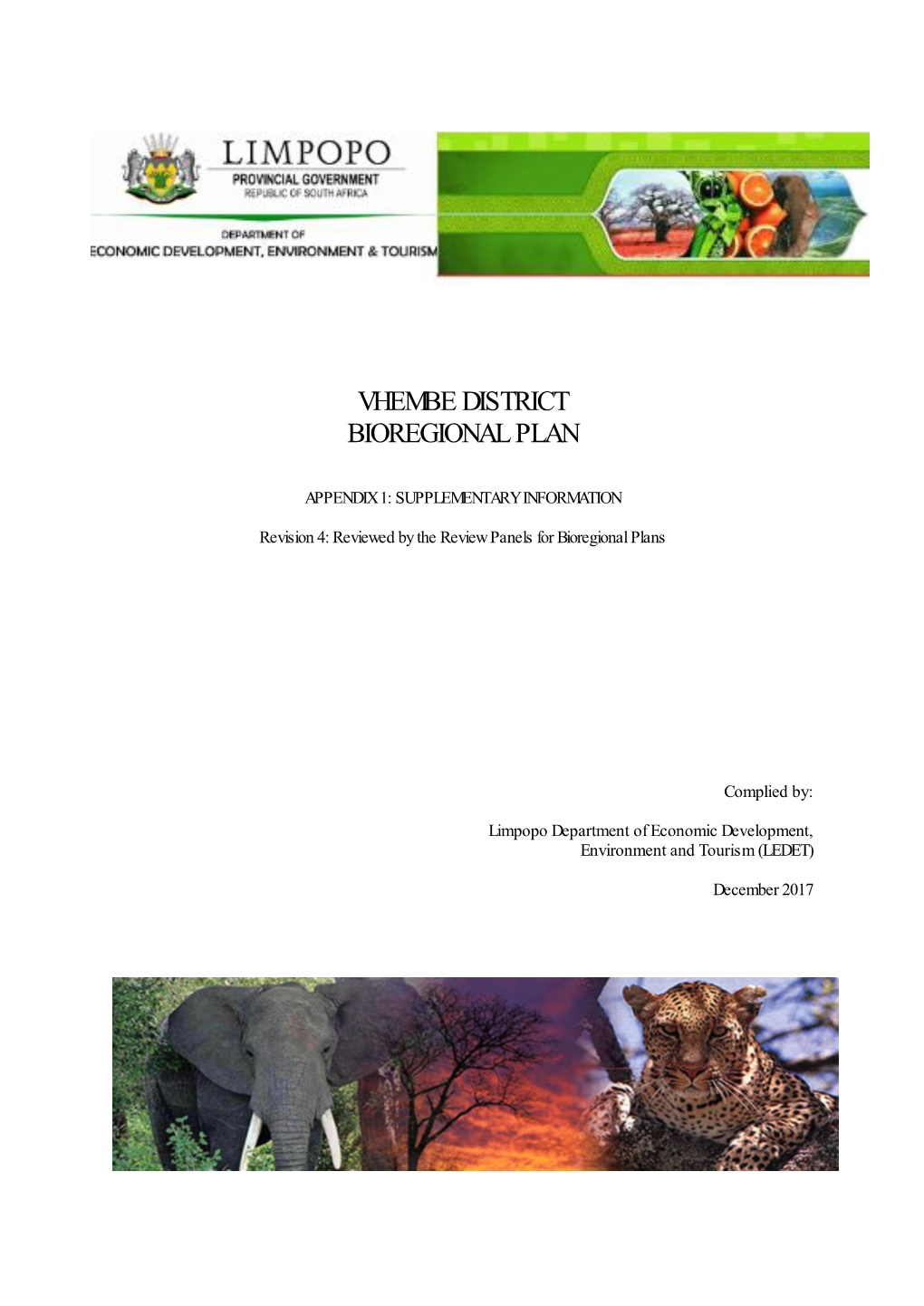 Vhembe District Bioregional Plan