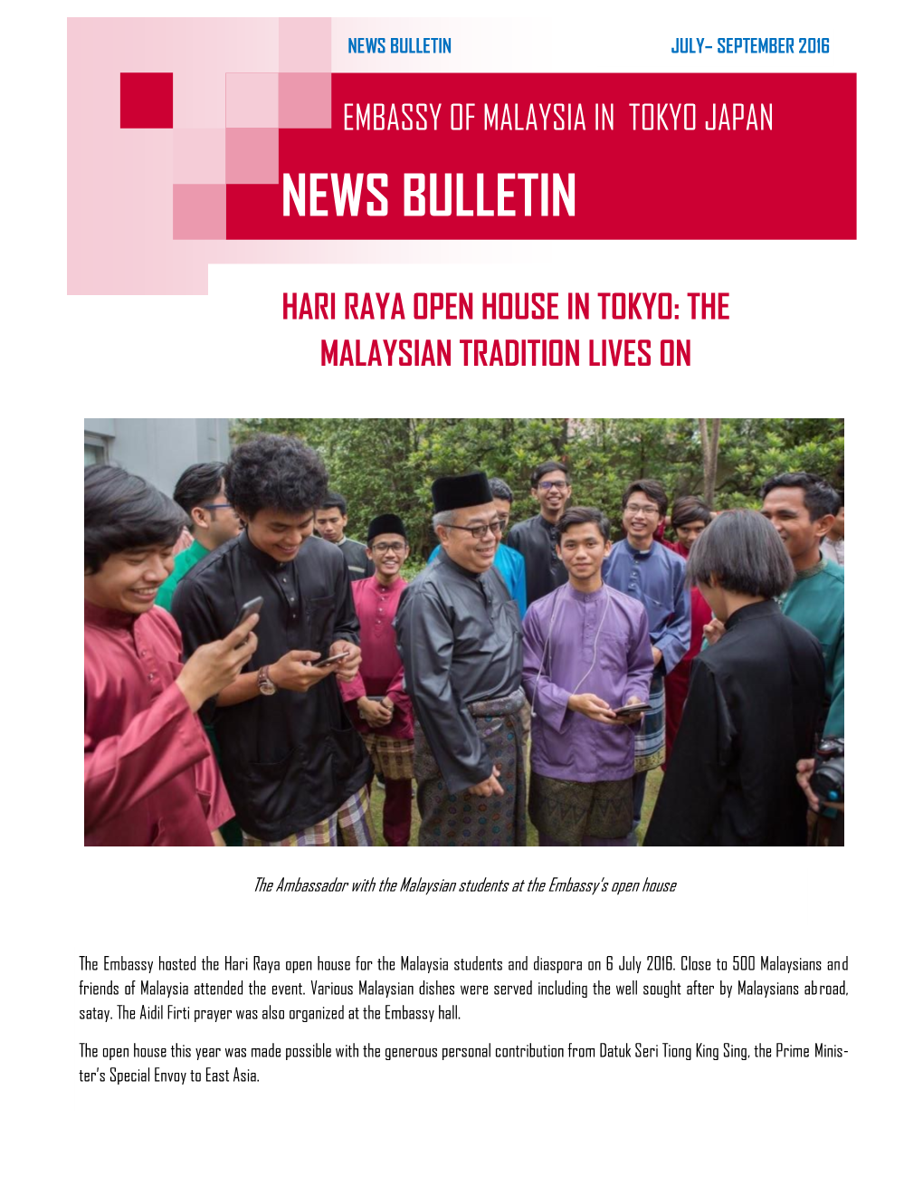 News Bulletin July– September 2016