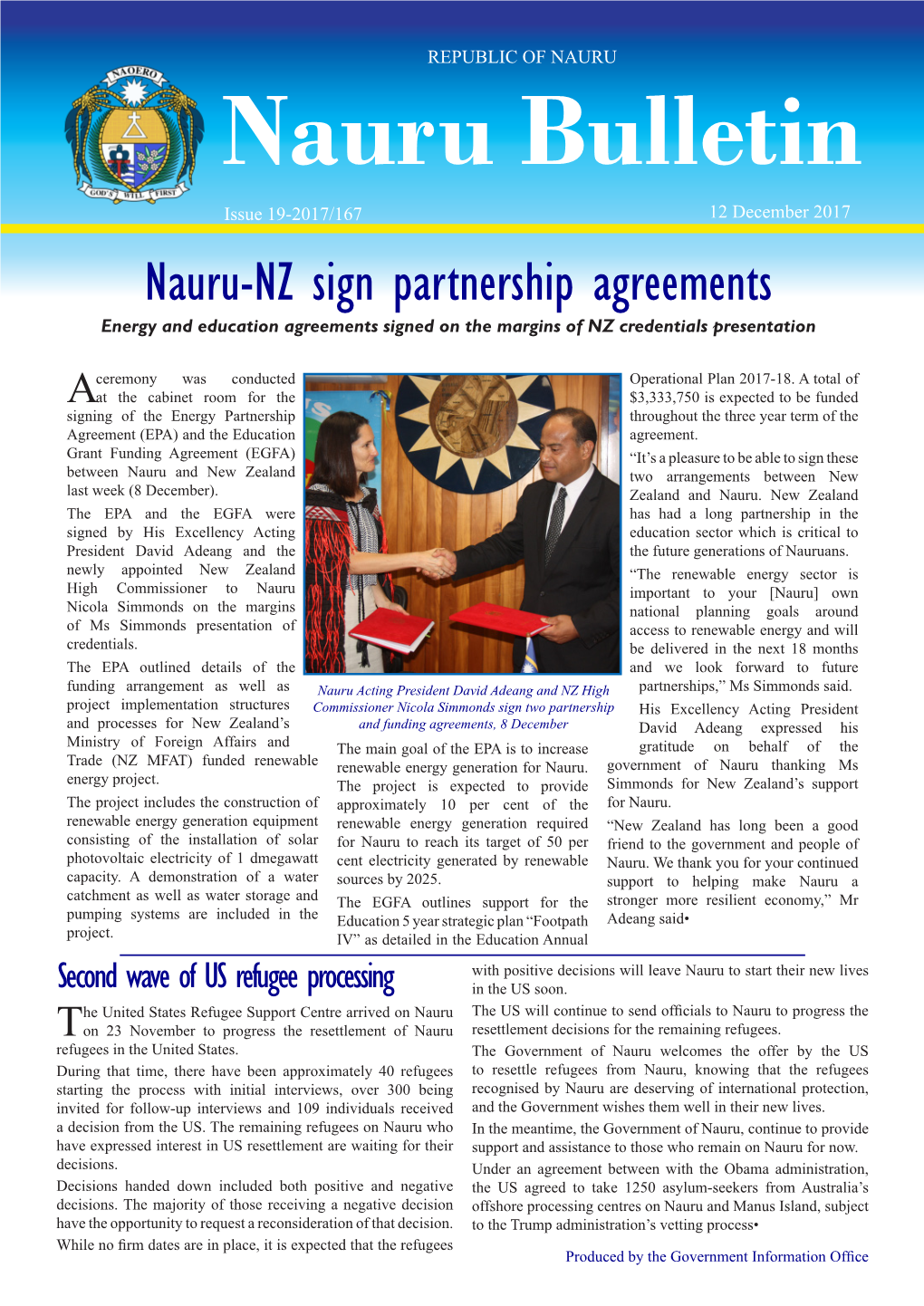 Nauru Bulletin