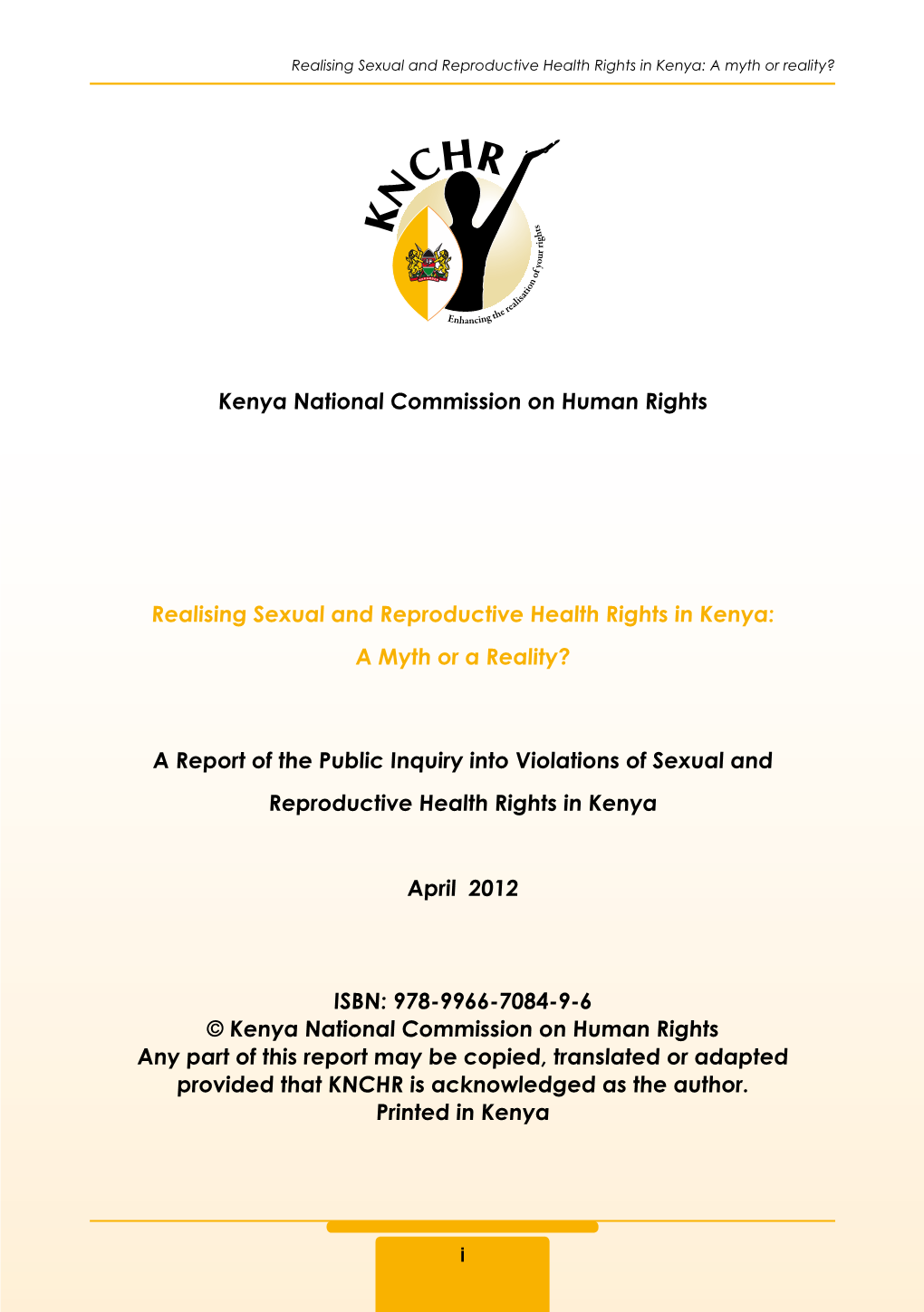 Kenya National Commission on Human Rights Realising Sexual