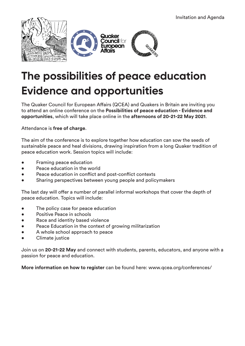 The Possibilities of Peace Education Evidence and Opportunities