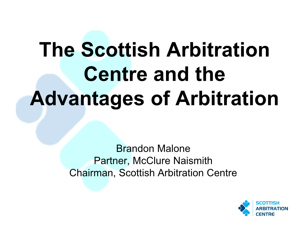 Arbitration Why?