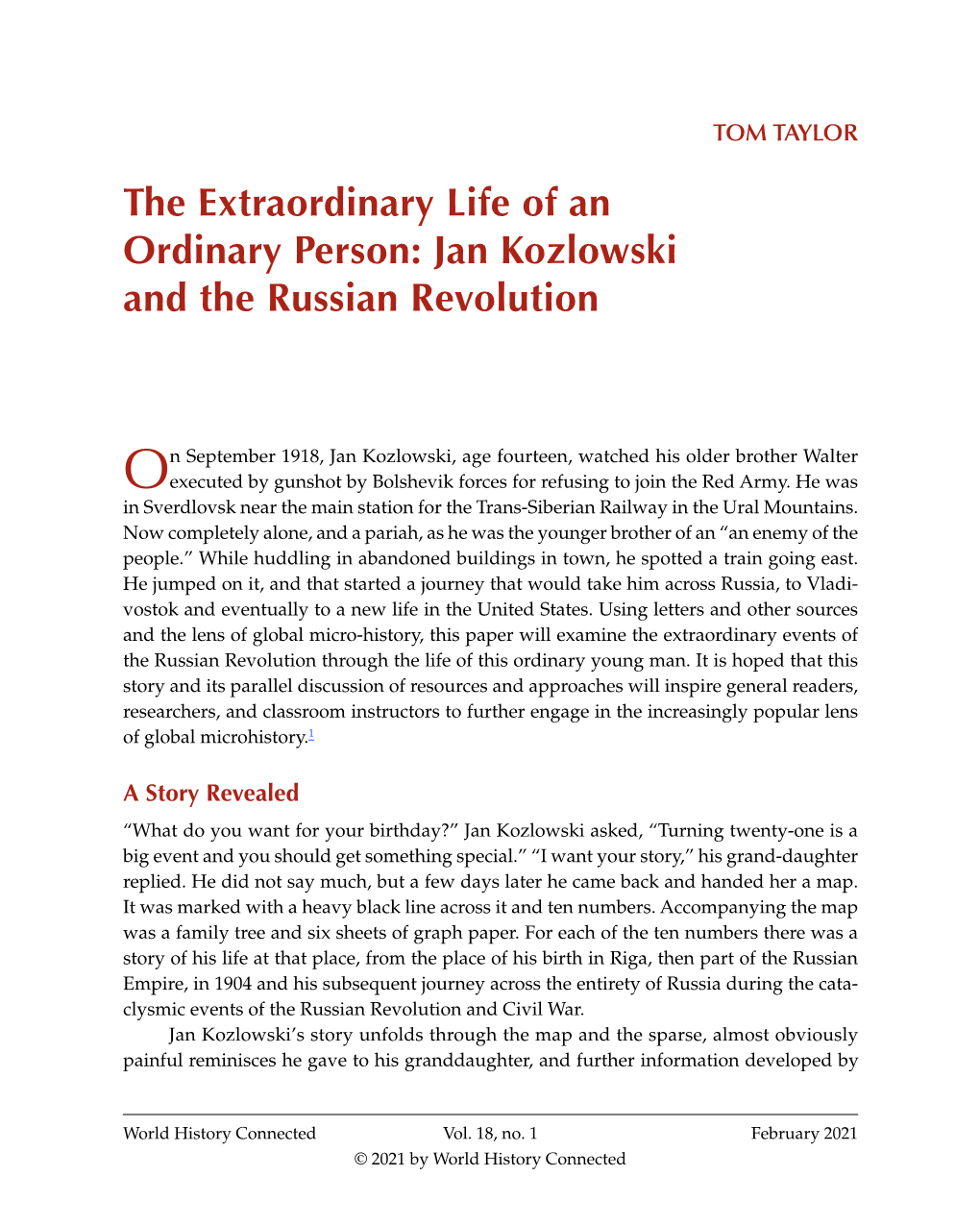 Jan Kozlowski and the Russian Revolution