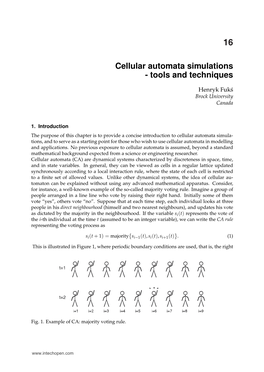 Cellular Automata Simulations - Tools and Techniques 223