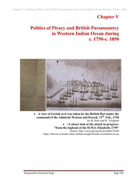 Piracy and Piratal/Piratical Aggression in Western Indian Ocean: C. 1750-C