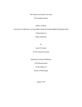 Gossett Dissertation