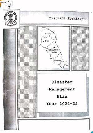 Disaster Management Plan Year 2021-22 L FOREWORD