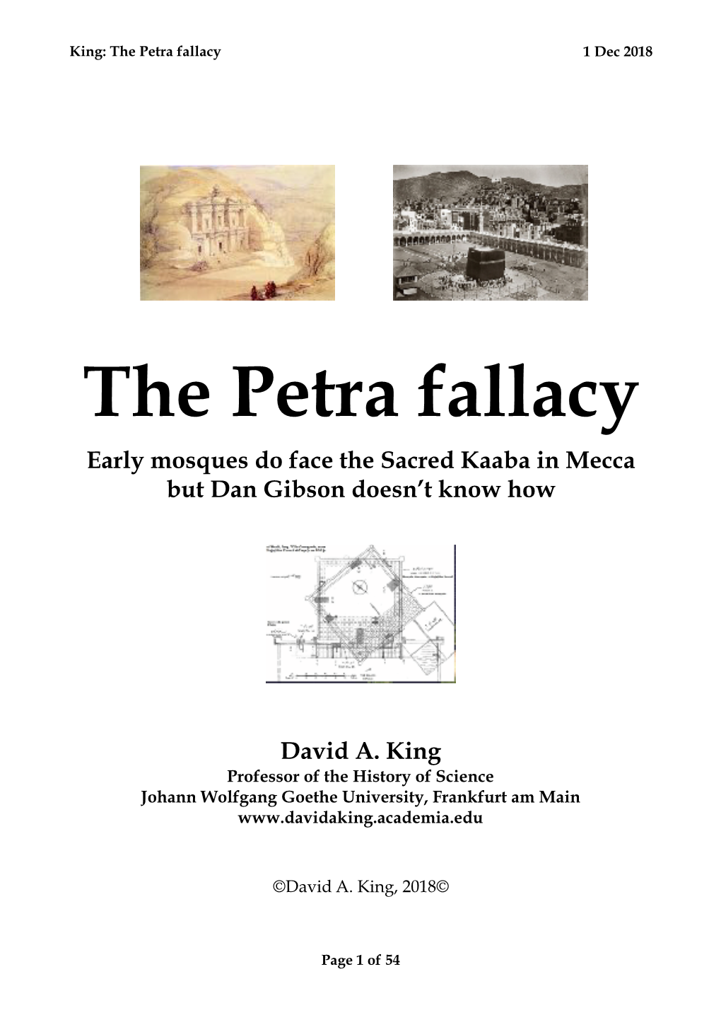 The Petra Fallacy 01.12.2018
