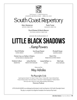 Little Black Shadows Program