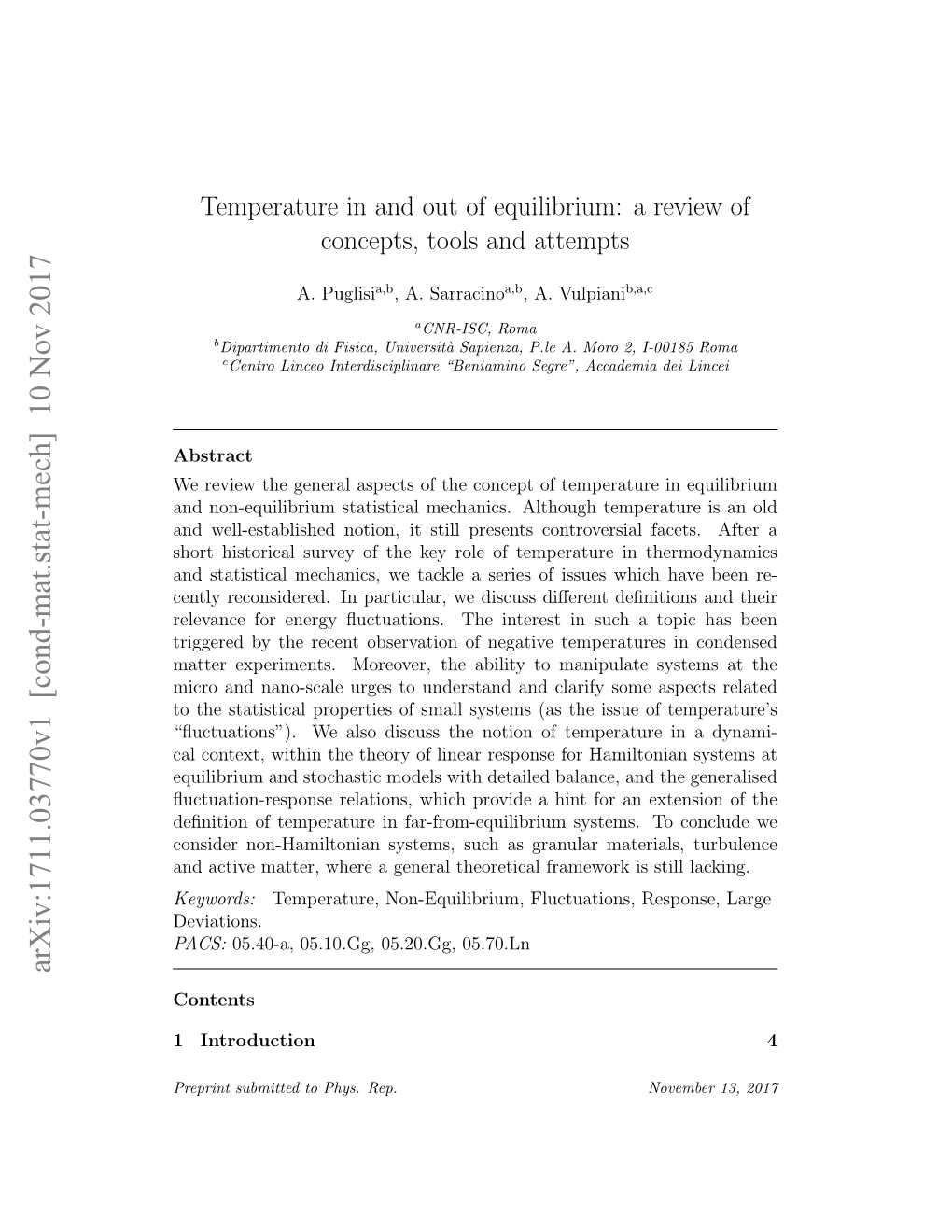 Temperature in and out of Equilibrium: a Review of Concepts, Tools and Attempts