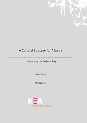 A Cultural Strategy for Albania