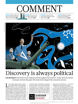 Discovery Is Always Political