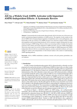 Aicar, a Widely Used AMPK Activator with Important AMPK-Independent Effects: a Systematic Review
